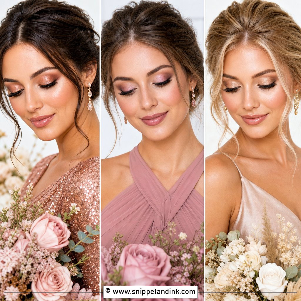 20 Makeup Looks for Wedding Bridesmaid to Glow All Day