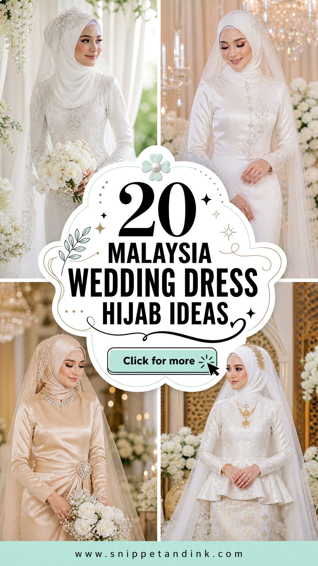 20 Malaysia Wedding Dress Hijab Ideas for Elegant Brides - 20 Malaysia Wedding Dress Hijab Ideas for Elegant Brides