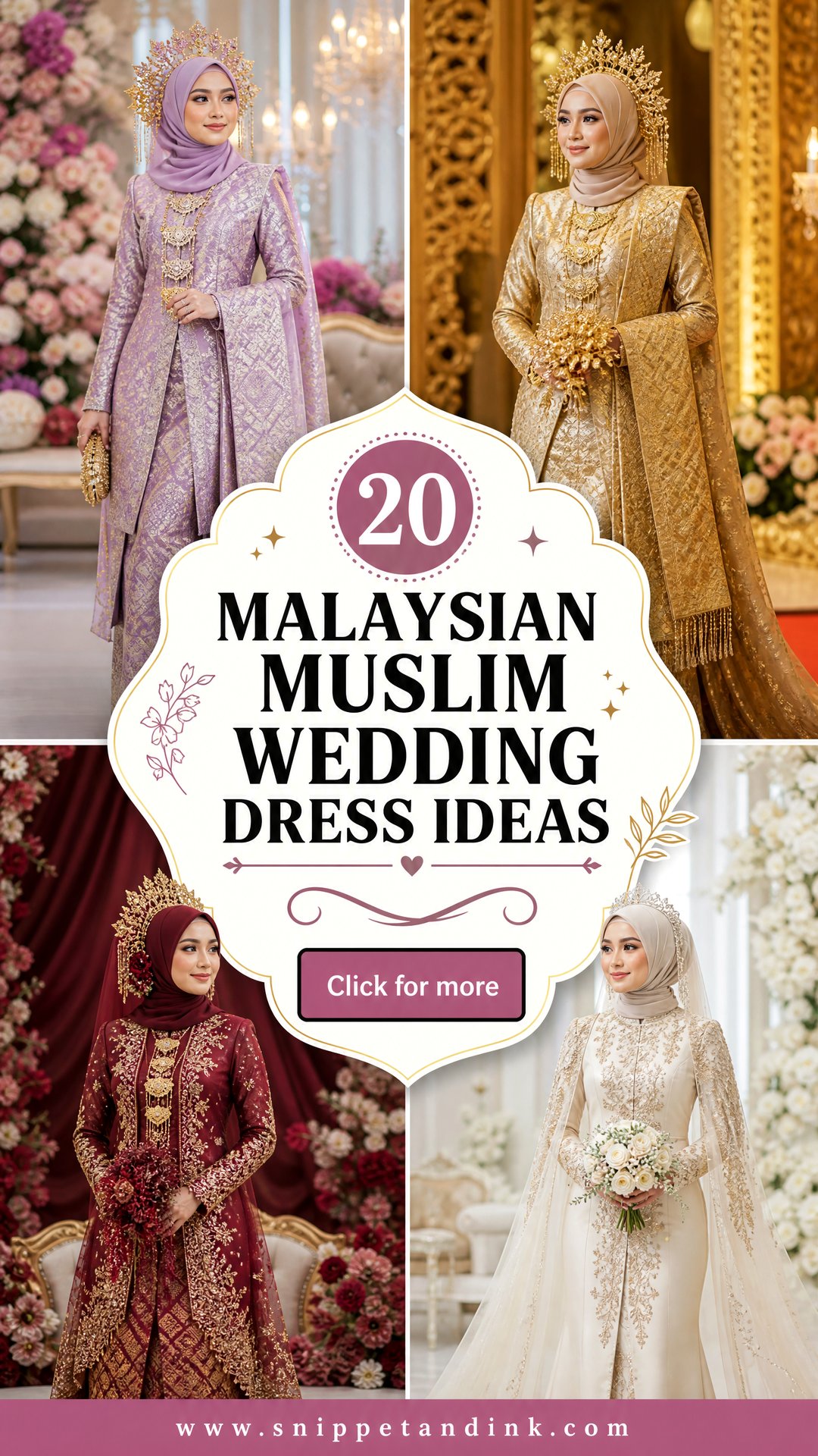 20 Malaysian Muslim Wedding Dress Ideas for Modern Brides - 20 Malaysian Muslim Wedding Dress Ideas for Modern Brides