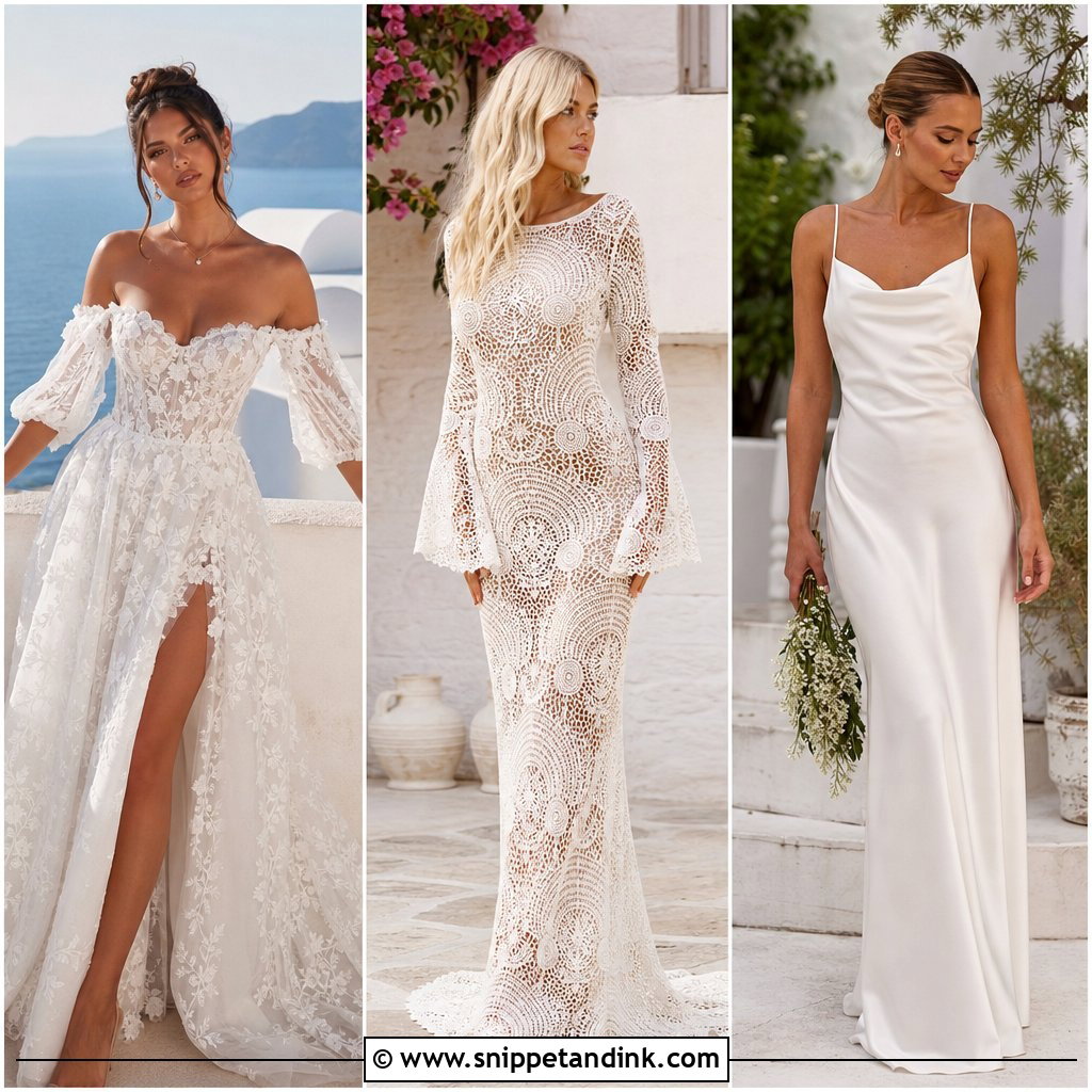 20 Mama Mia Wedding Dress Ideas for a Joyful Island Look