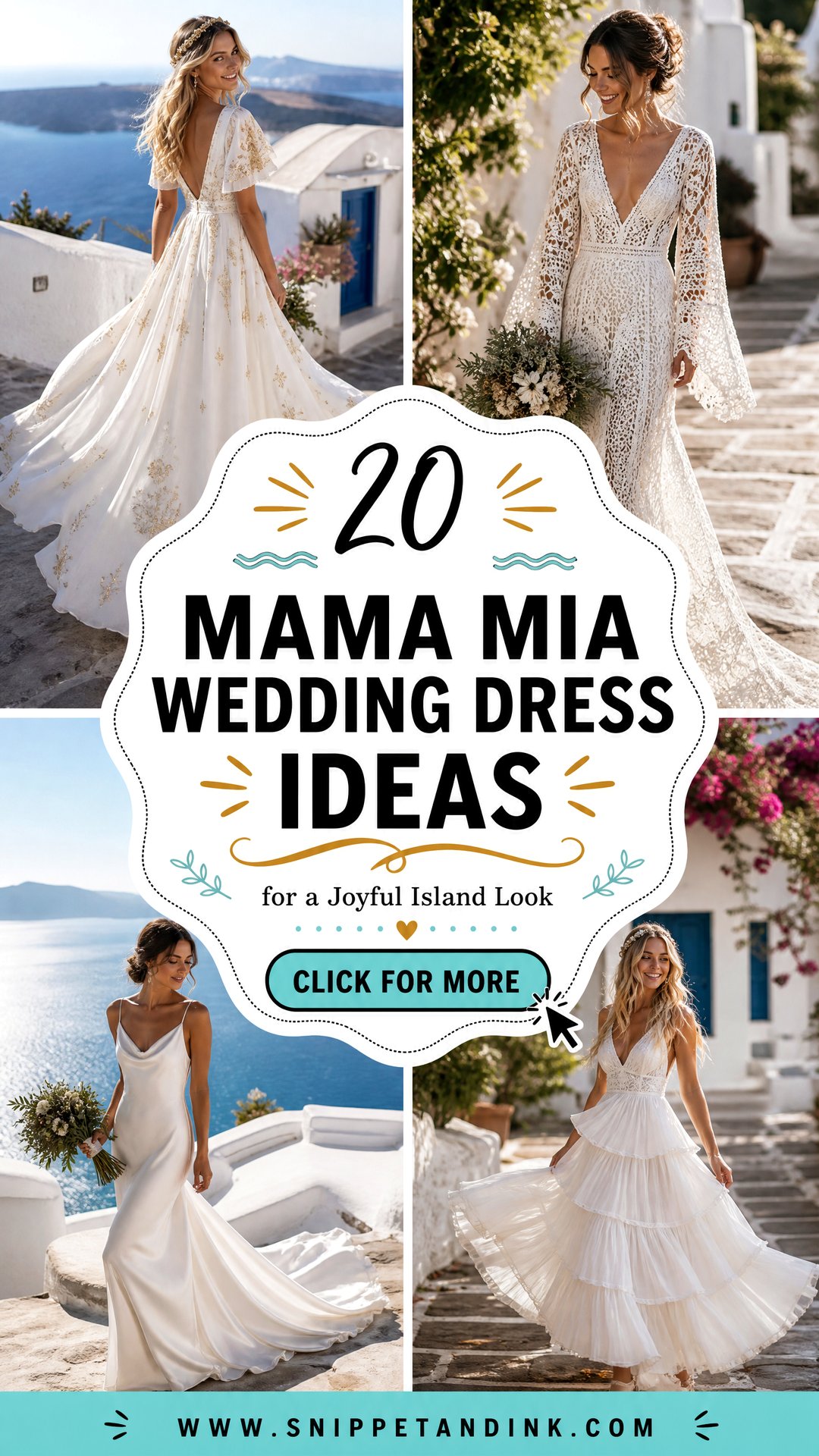 20 Mama Mia Wedding Dress Ideas for a Joyful Island Look - 20 Mama Mia Wedding Dress Ideas for a Joyful Island Look