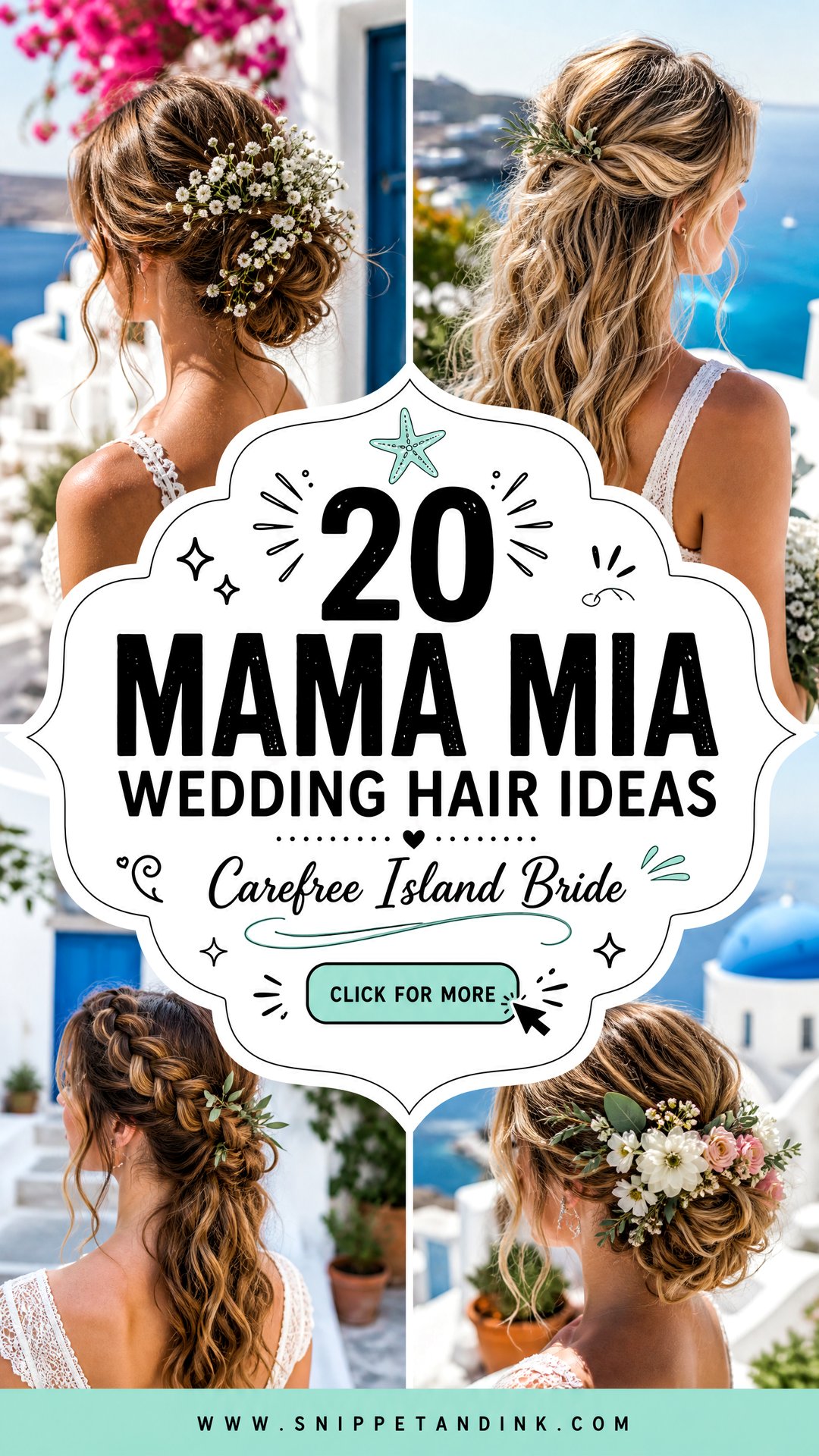 20 Mama Mia Wedding Hair Ideas for Carefree Island Brides - 20 Mama Mia Wedding Hair Ideas for Carefree Island Brides