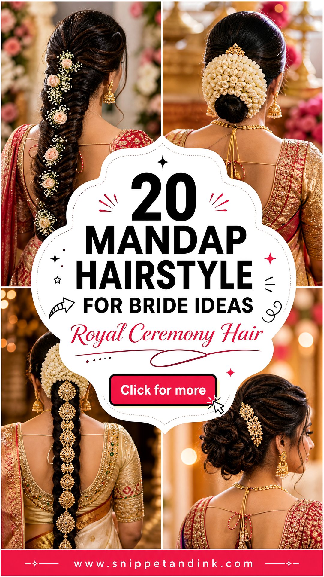 20 Mandap Hairstyle for Bride Ideas for a Royal Ceremony - 20 Mandap Hairstyle for Bride Ideas for a Royal Ceremony