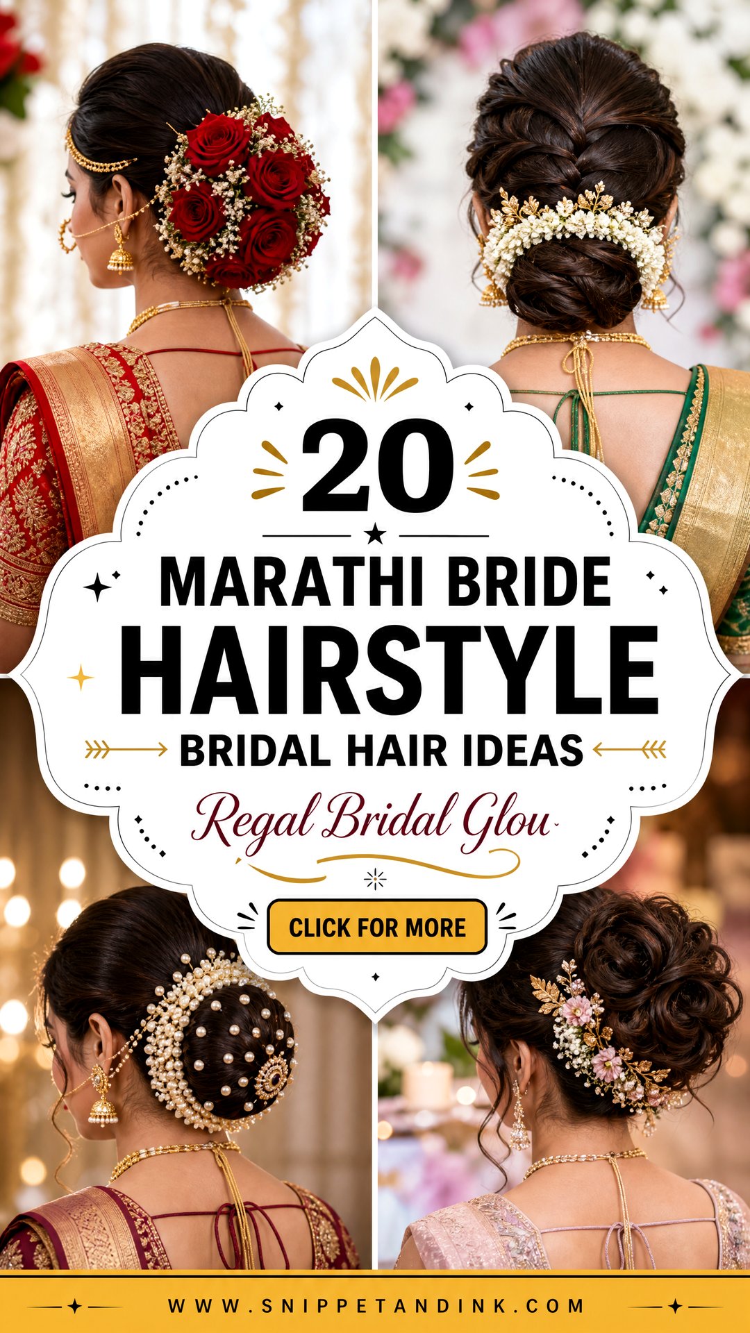 20 Marathi Bride Hairstyle Bridal Hair Ideas for a Regal Look - 20 Marathi Bride Hairstyle Bridal Hair Ideas for a Regal Look