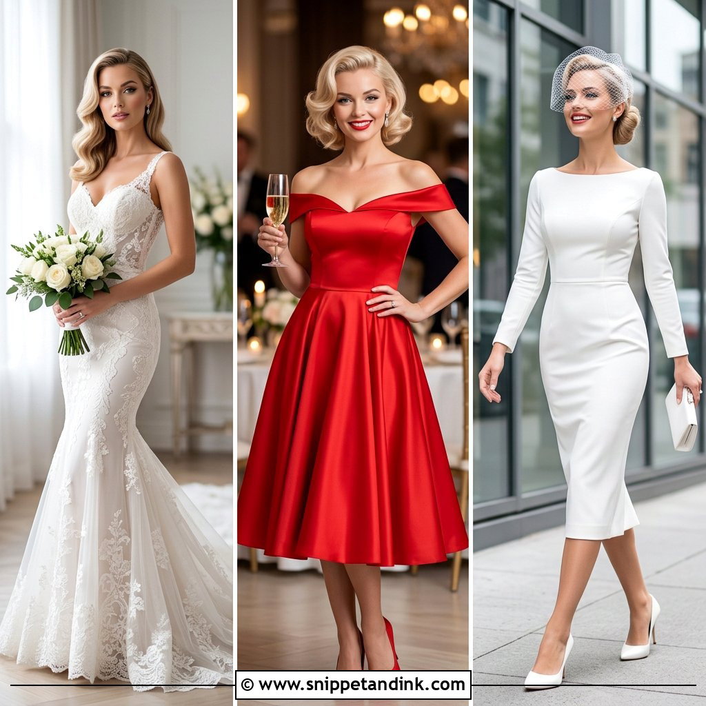 20 Marilyn Monroe Wedding Dress Ideas for Old Hollywood Glam