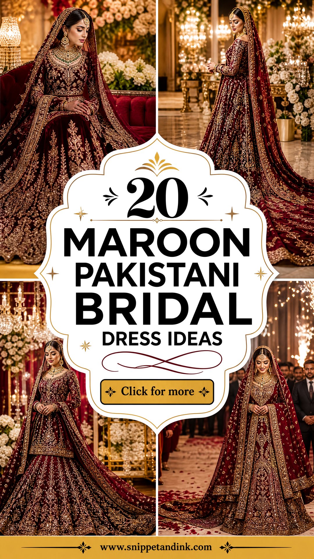 20 Maroon Pakistani Bridal Dress Ideas for a Regal Look - 20 Maroon Pakistani Bridal Dress Ideas for a Regal Look