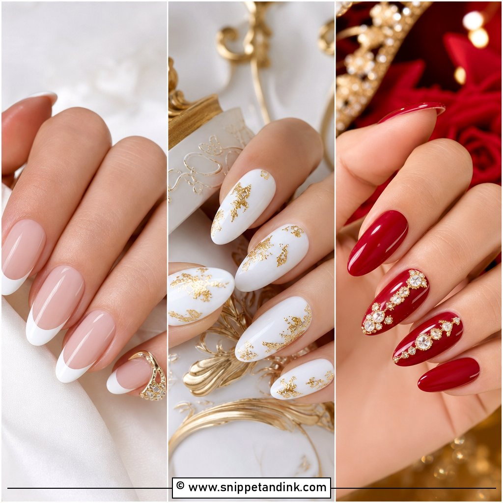 20 Marriage Nail Art Ideas for Brides Who Love Elegant Details