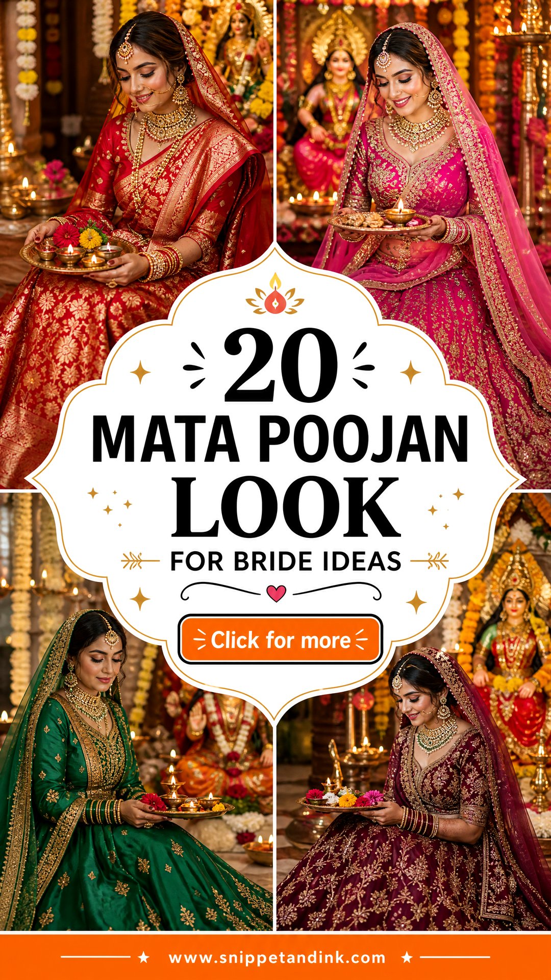 20 Mata Poojan Look for Bride Ideas Radiant Traditional Styles - 20 Mata Poojan Look for Bride Ideas: Radiant Traditional Styles