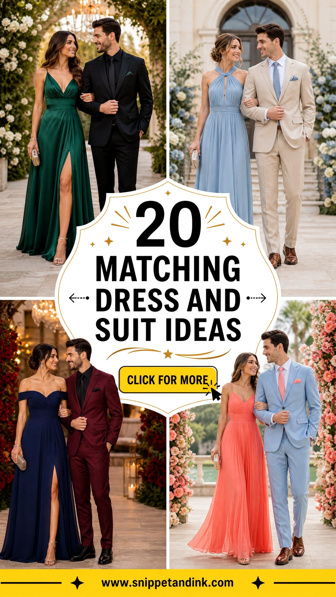 20 Matching Dress and Suit Ideas Polished Wedding Style - 20 Matching Dress and Suit Ideas: Polished Wedding Style