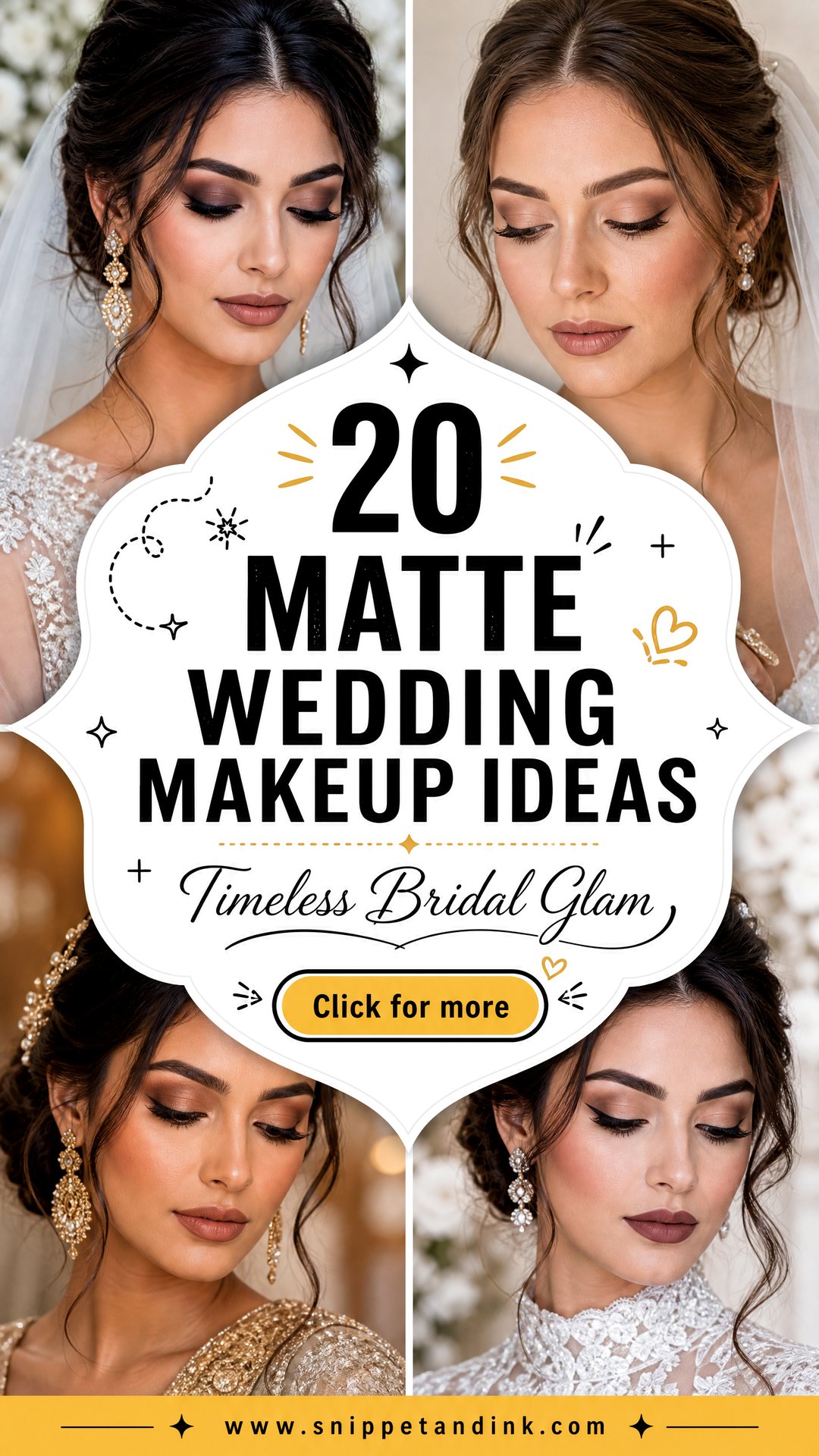 20 Matte Wedding Makeup Ideas for Timeless Bridal Glam - 20 Matte Wedding Makeup Ideas for Timeless Bridal Glam