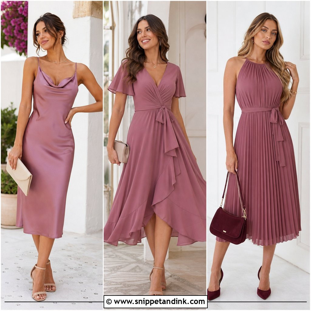 20 Mauve Dress Outfit Wedding Ideas: Chic Guest Looks to Copy