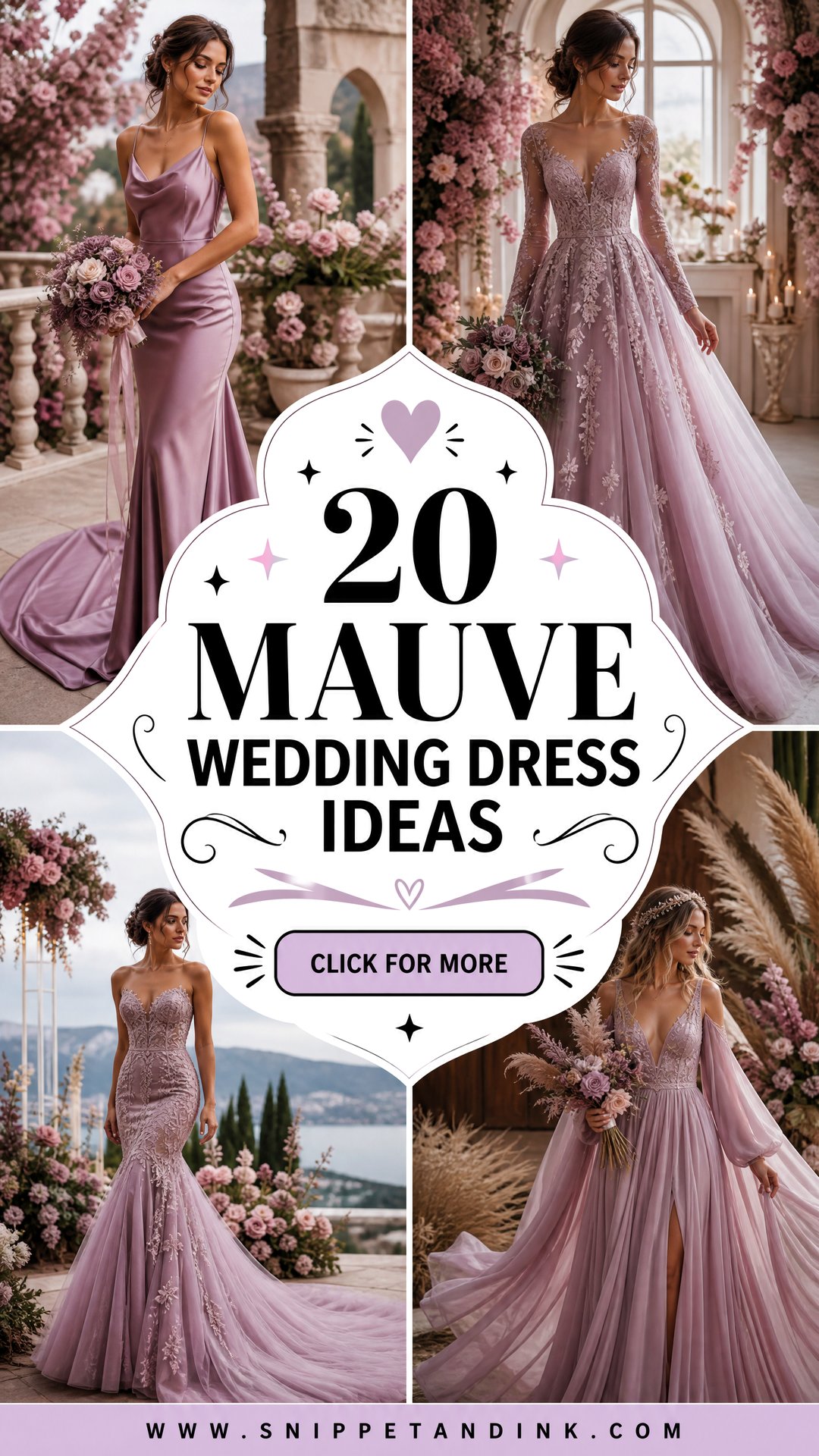 20 Mauve Wedding Dress Ideas Romantic Gowns for Modern Brides - 20 Mauve Wedding Dress Ideas: Romantic Gowns for Modern Brides