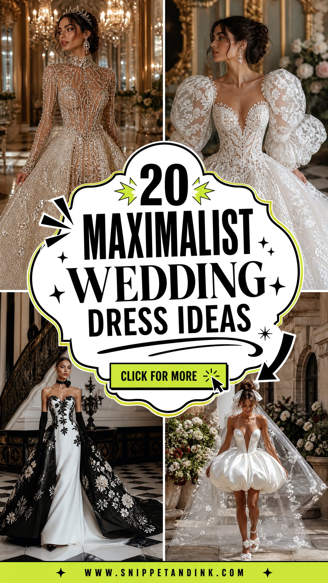 20 Maximalist Wedding Dress Ideas for Bold Glamorous Brides - 20 Maximalist Wedding Dress Ideas for Bold, Glamorous Brides