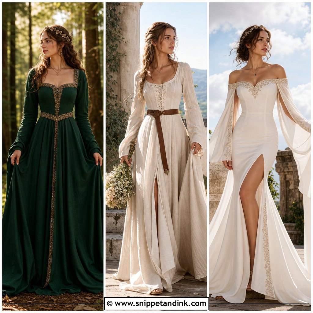 20 Medieval Style Wedding Dress Ideas for Regal Brides