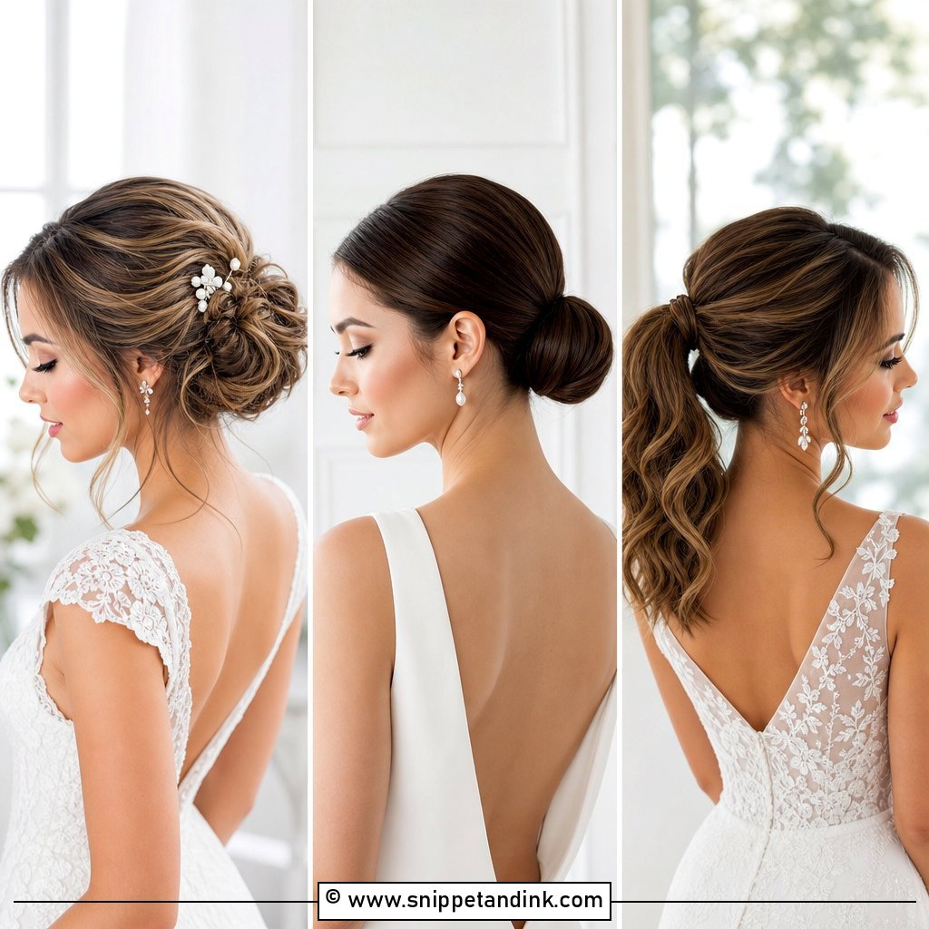 20 Medium Hair Bridal Hairstyles for Romantic Brides