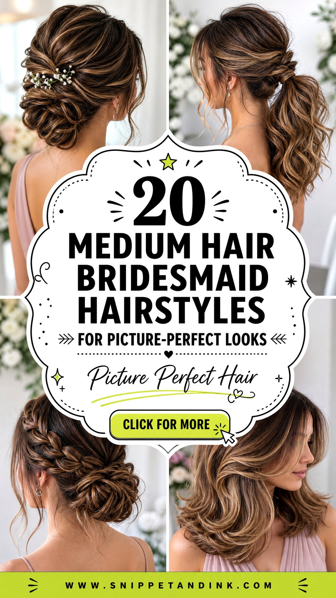 20 Medium Hair Bridesmaid Hairstyles for Picture-Perfect Looks - 20 Medium Hair Bridesmaid Hairstyles for Picture-Perfect Looks