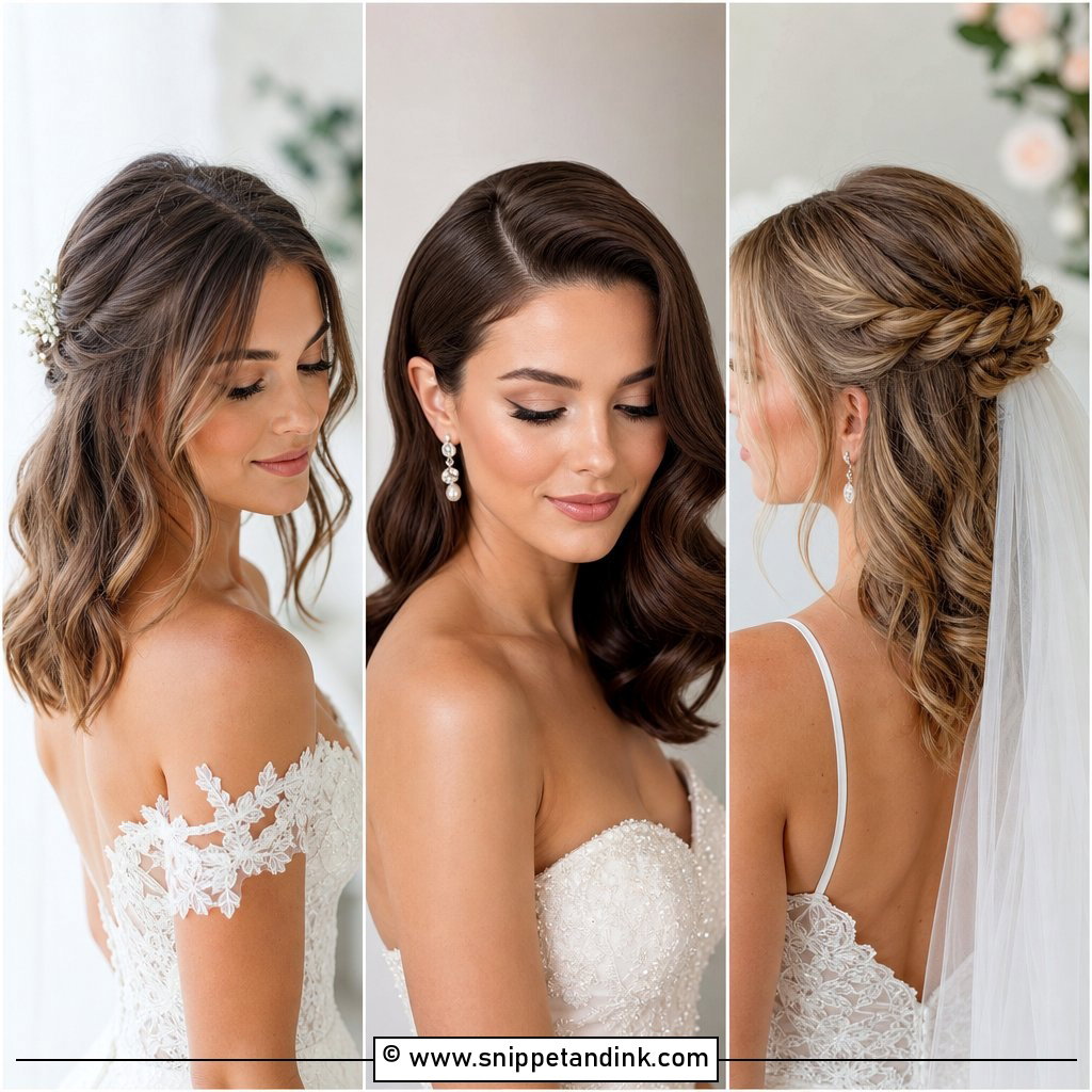 20 Medium Hair Styles for Wedding to Inspire Your Big Day