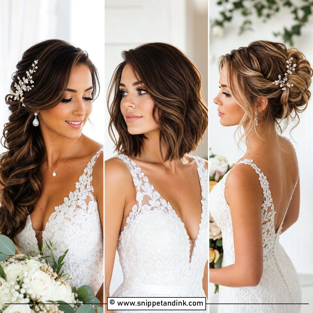 20 Medium Length Bride Hair Ideas for a Dreamy Big Day