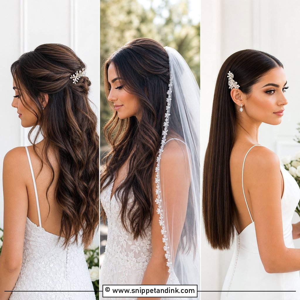 20 Medium Length Bride Hairstyles for Romantic Wedding Style