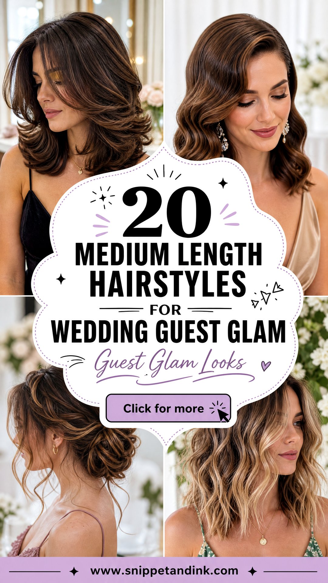 20 Medium Length Hairstyles for Wedding Guest Glam - 20 Medium Length Hairstyles for Wedding Guest Glam