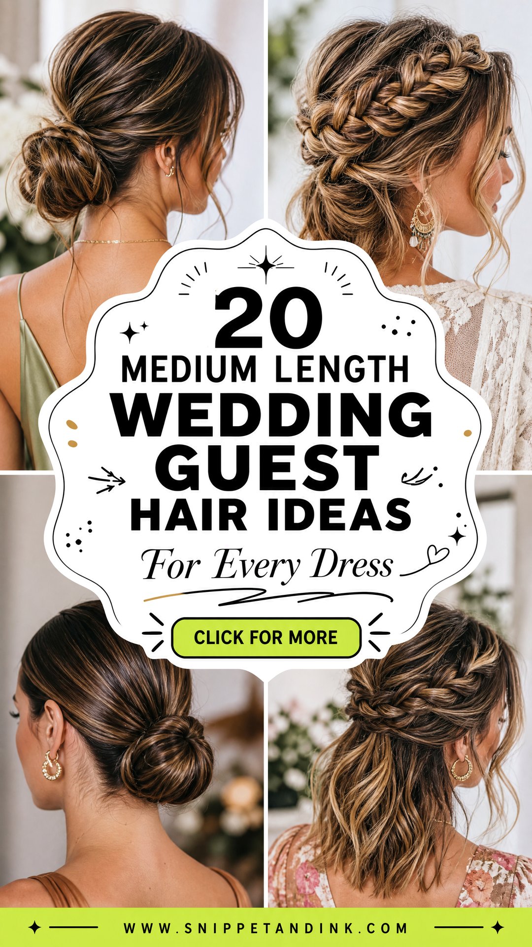 20 Medium Length Wedding Guest Hair Ideas for Every Dress - 20 Medium Length Wedding Guest Hair Ideas for Every Dress