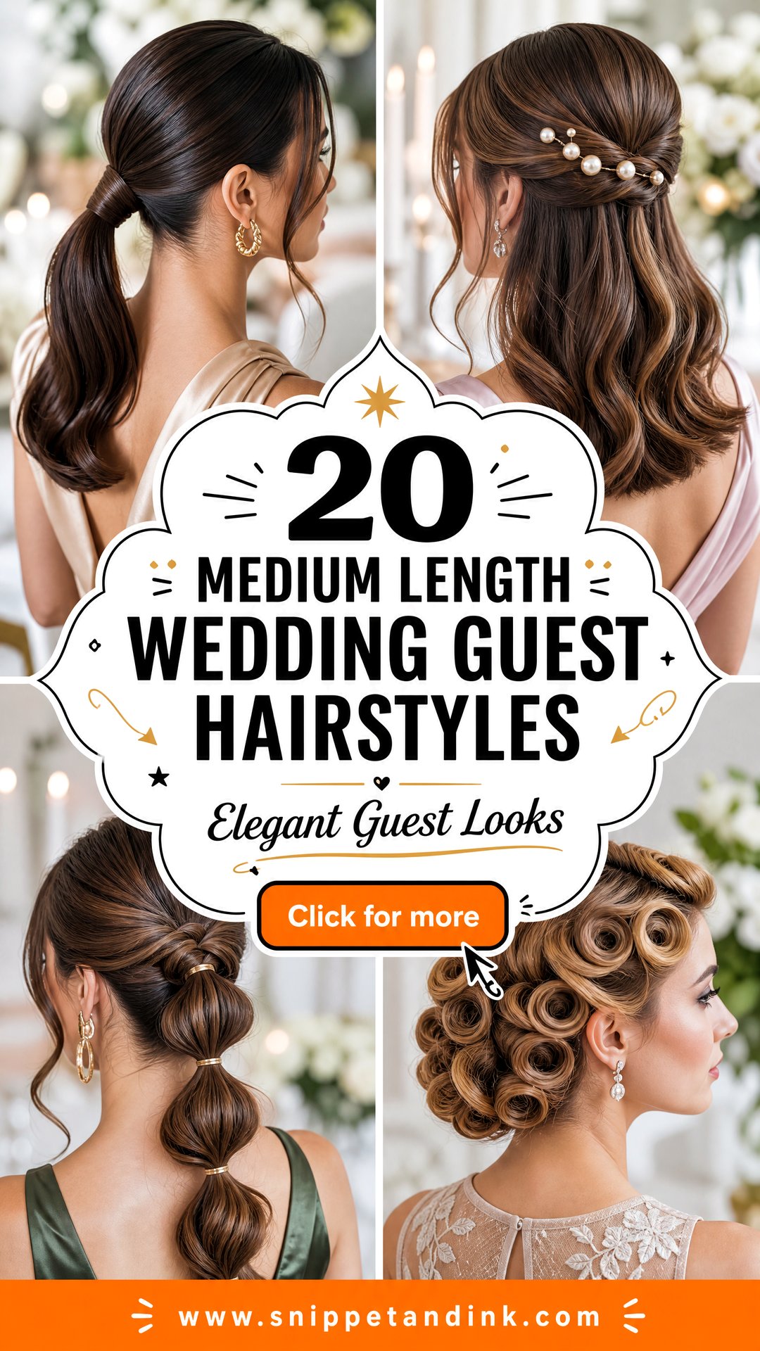 20 Medium Length Wedding Guest Hairstyles for Elegant Looks - 20 Medium Length Wedding Guest Hairstyles for Elegant Looks