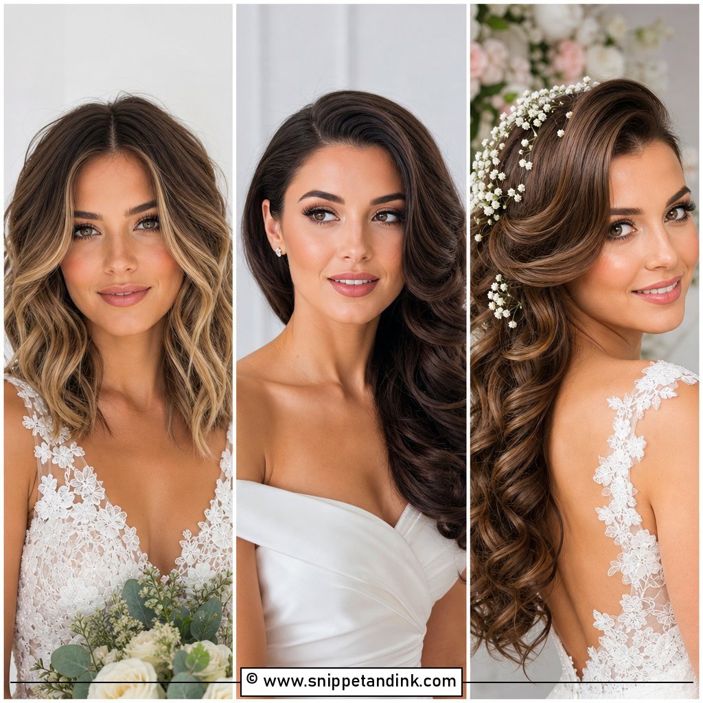 20 Medium Length Wedding Hair All Down Ideas to Love