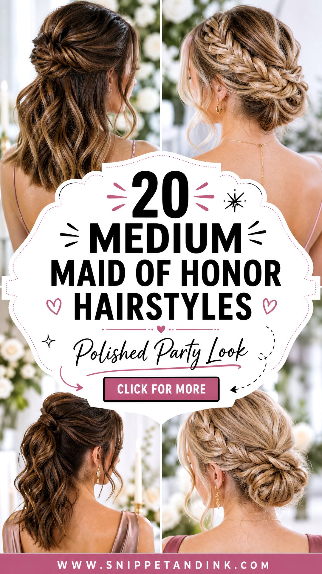 20 Medium Maid of Honor Hairstyles for a Polished Party Look - 20 Medium Maid of Honor Hairstyles for a Polished Party Look