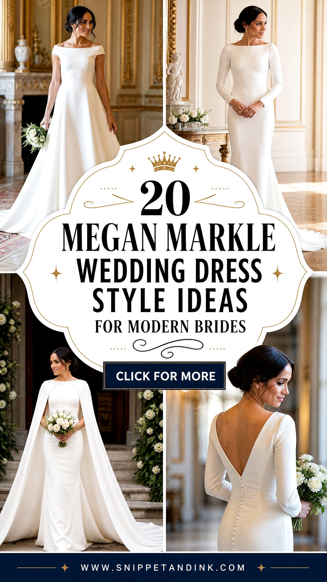20 Megan Markle Wedding Dress Style Ideas for Modern Brides - 20 Megan Markle Wedding Dress Style Ideas for Modern Brides