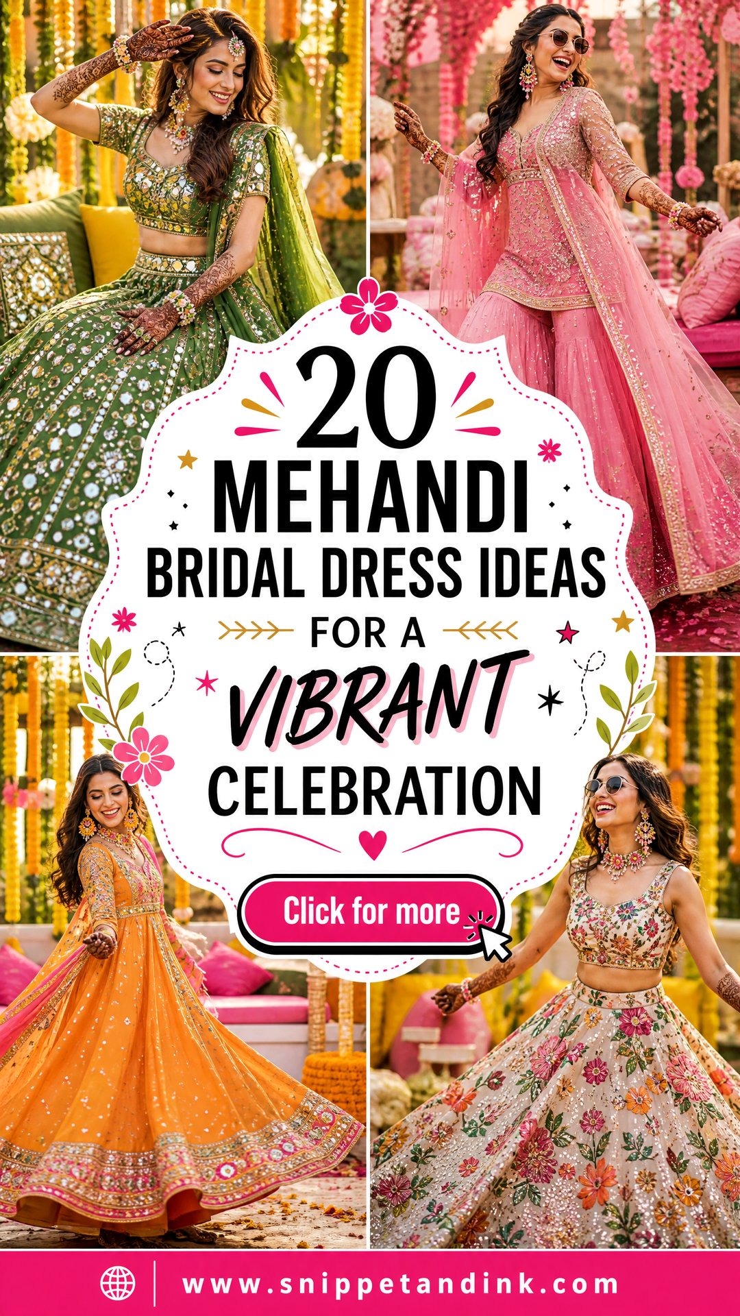 20 Mehandi Bridal Dress Ideas for a Vibrant Celebration - 20 Mehandi Bridal Dress Ideas for a Vibrant Celebration
