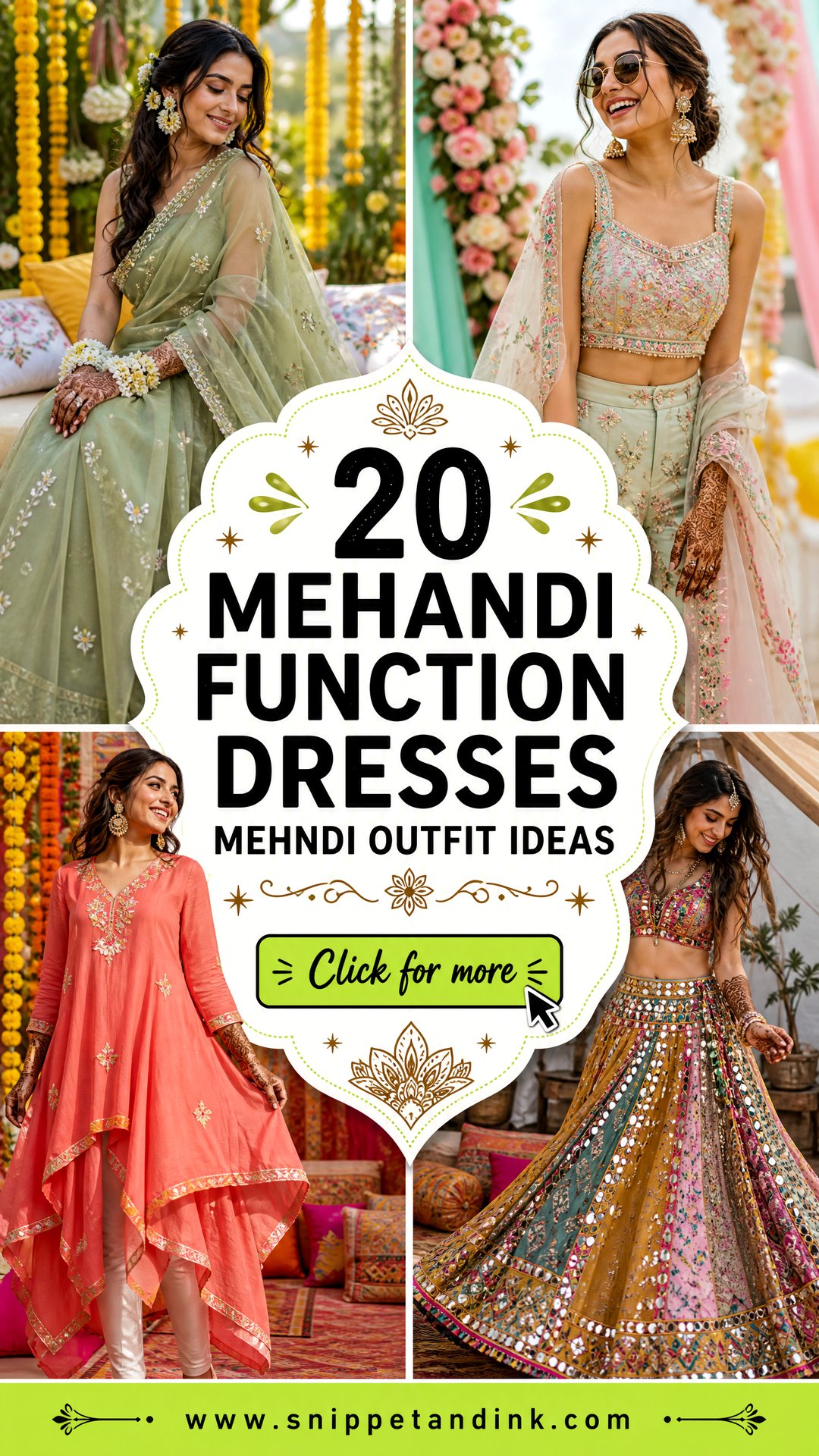 20 Mehandi Function Dresses Mehndi Outfit Ideas for Brides - 20 Mehandi Function Dresses Mehndi Outfit Ideas for Brides