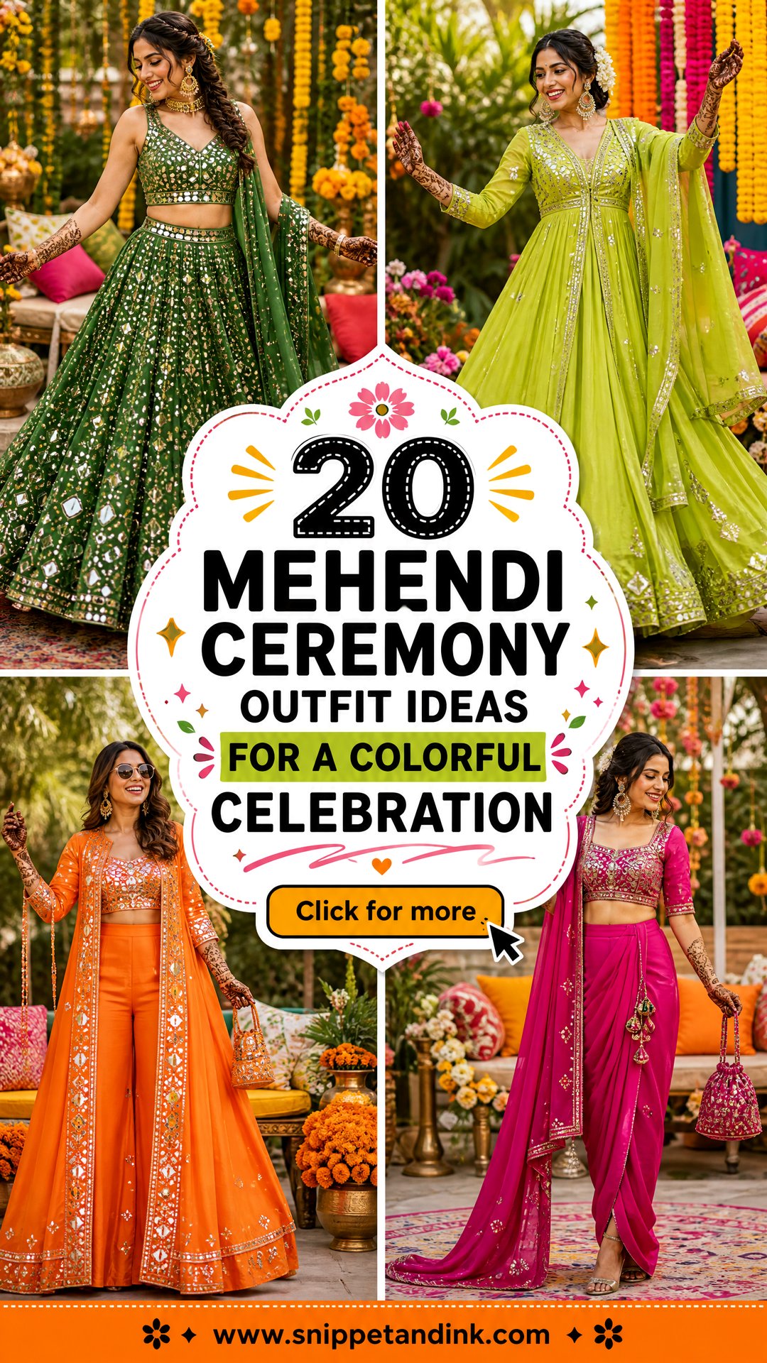 20 Mehendi Ceremony Outfit Ideas for a Colorful Celebration - 20 Mehendi Ceremony Outfit Ideas for a Colorful Celebration