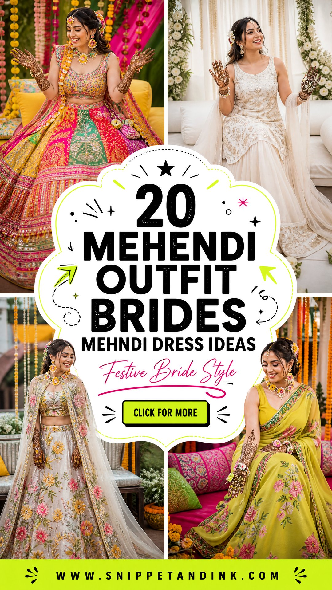 20 Mehendi Outfit Brides Mehndi Dress Ideas for Festive Style - 20 Mehendi Outfit Brides Mehndi Dress Ideas for Festive Style
