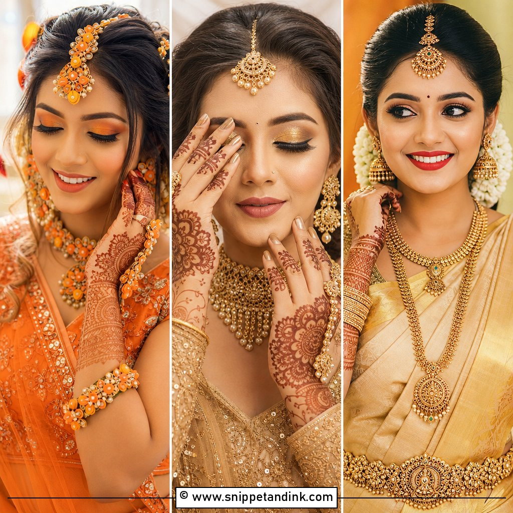 20 Mehndi Bride Makeup Ideas for a Radiant Festive Glow