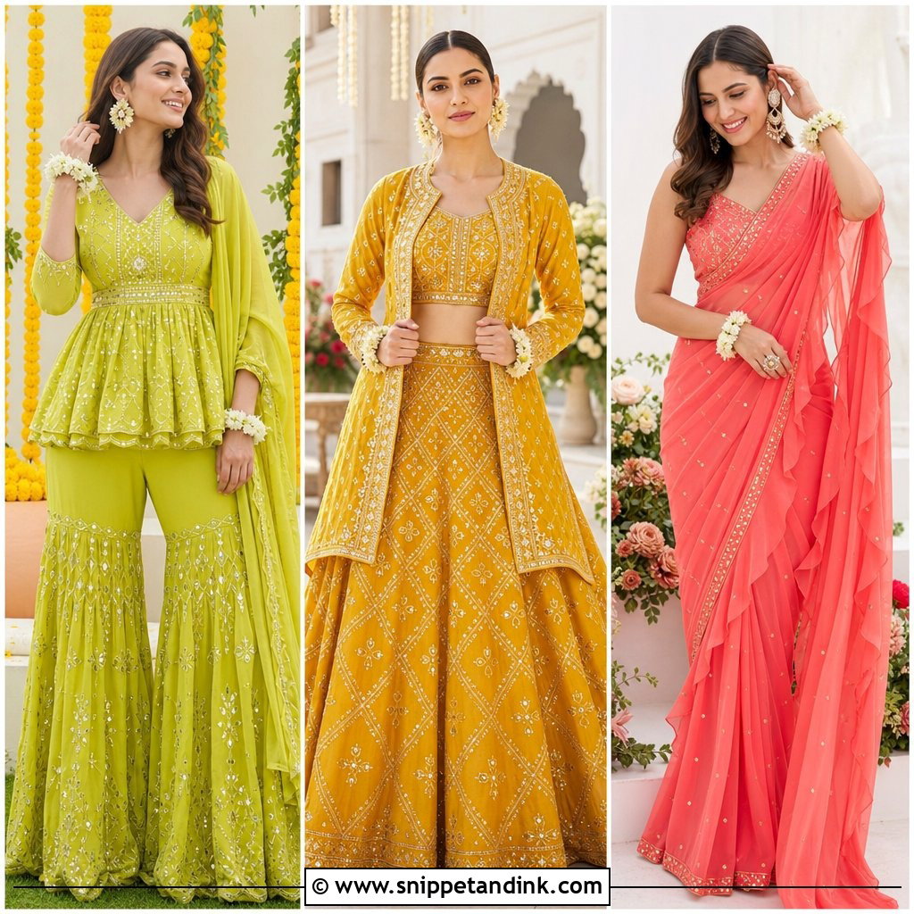 20 Mehndi Day Outfits for a Bright and Beautiful Celebration