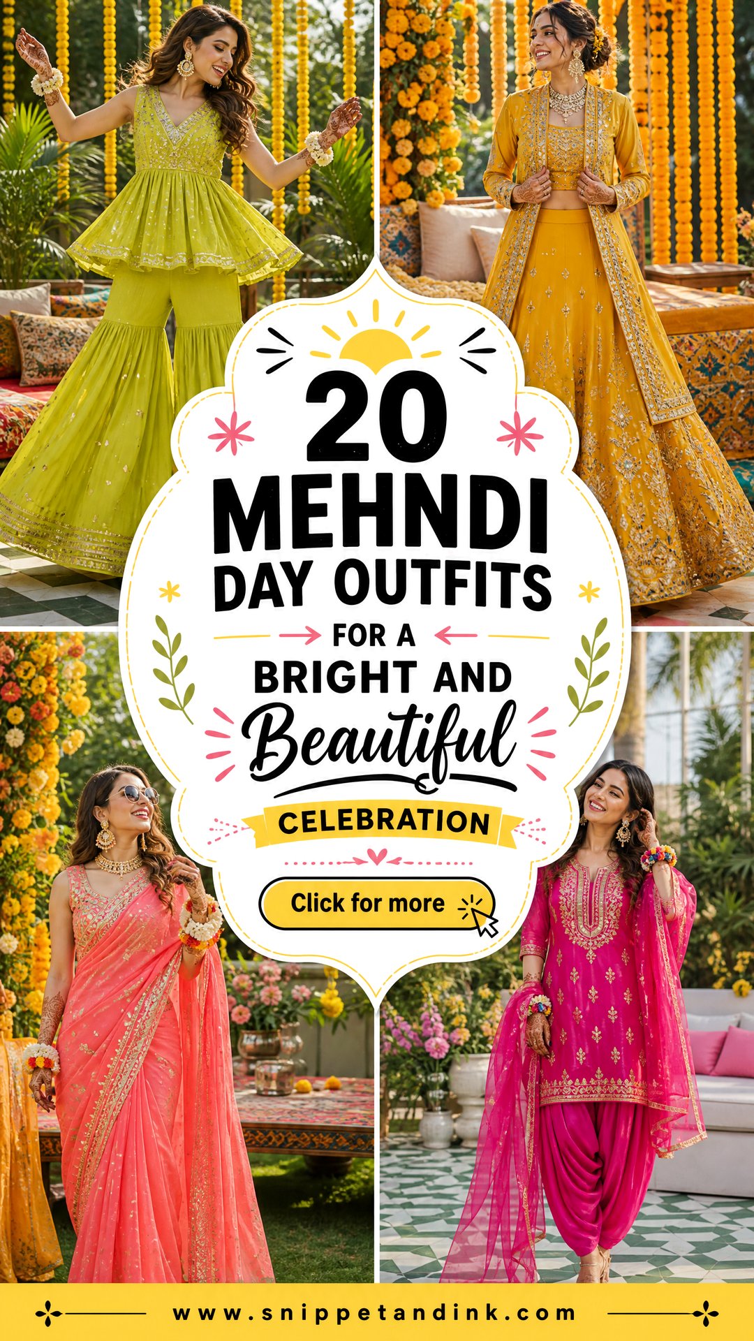 20 Mehndi Day Outfits for a Bright and Beautiful Celebration - 20 Mehndi Day Outfits for a Bright and Beautiful Celebration