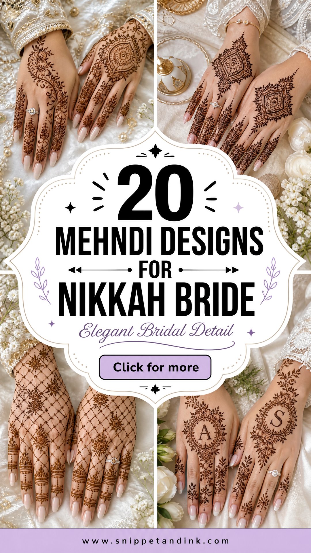 20 Mehndi Designs for Nikkah Bride With Elegant Detail - 20 Mehndi Designs for Nikkah Bride With Elegant Detail