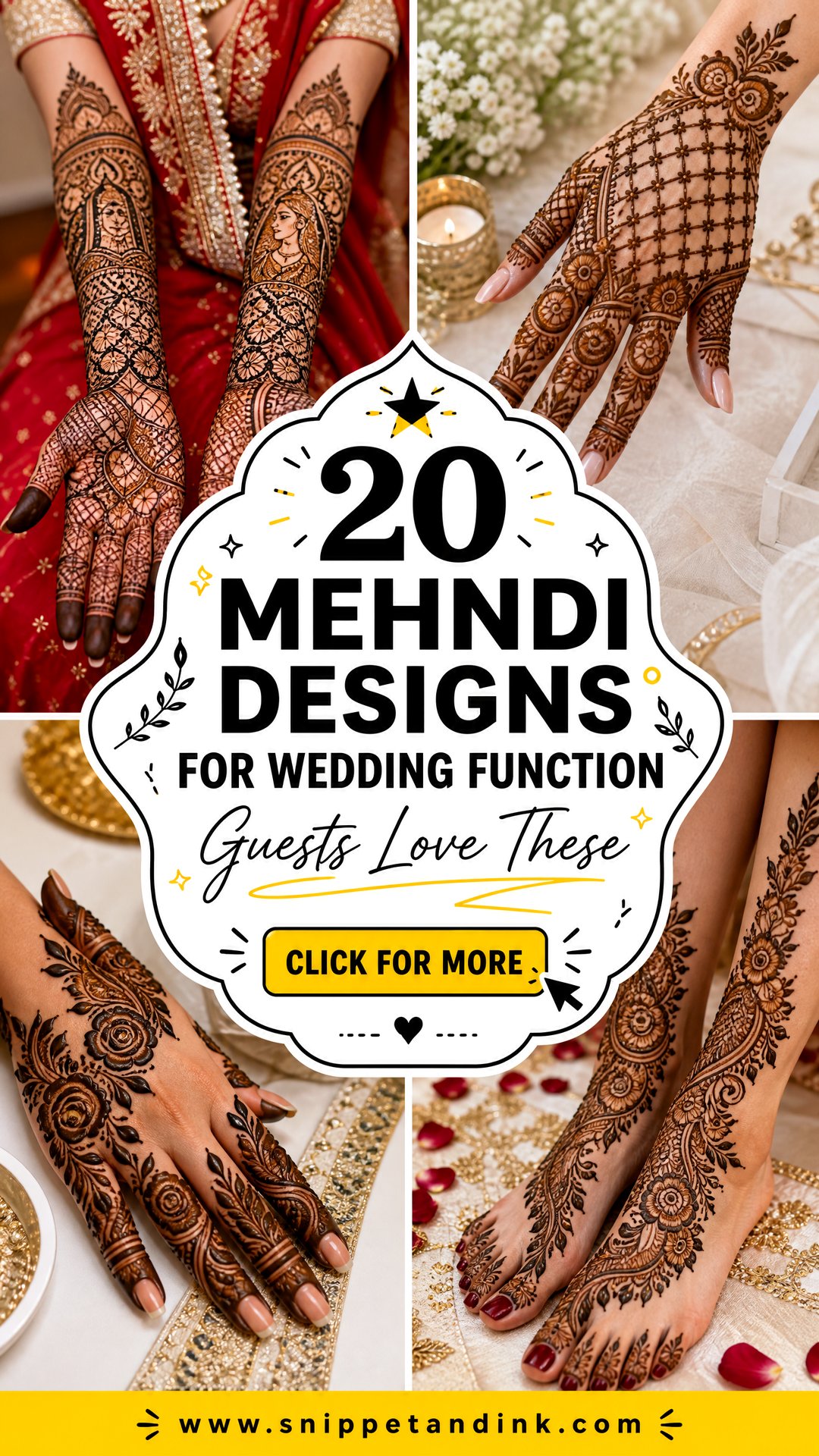 20 Mehndi Designs for Wedding Function Looks Guests Love - 20 Mehndi Designs for Wedding Function Looks Guests Love