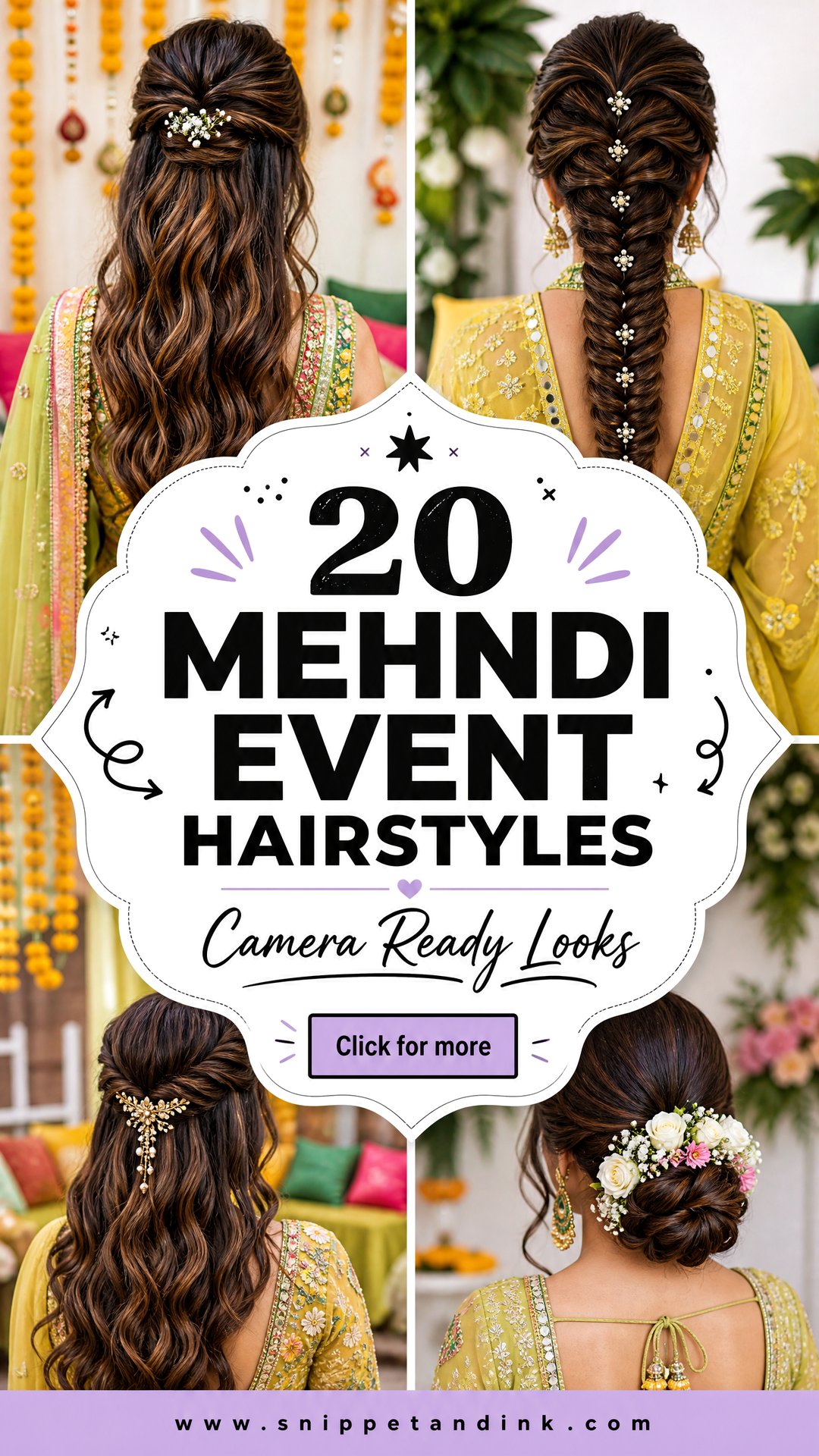 20 Mehndi Event Hairstyles for Chic Camera-Ready Looks - 20 Mehndi Event Hairstyles for Chic, Camera-Ready Looks