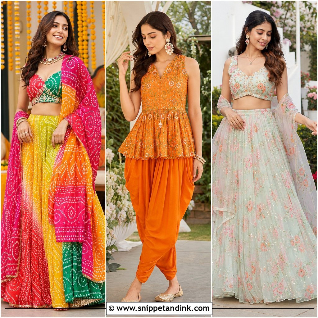 20 Mehndi Night Outfit Ideas for a Dazzling Celebration
