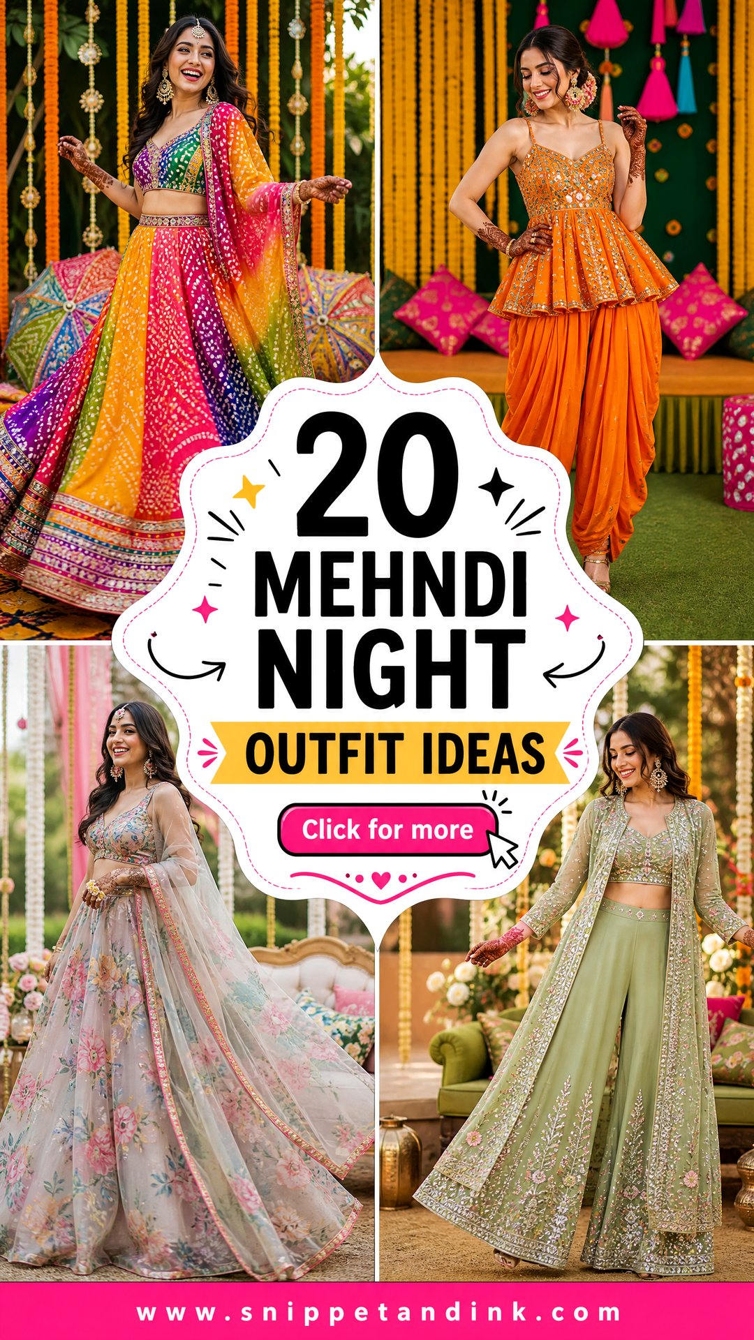 20 Mehndi Night Outfit Ideas for a Dazzling Celebration - 20 Mehndi Night Outfit Ideas for a Dazzling Celebration