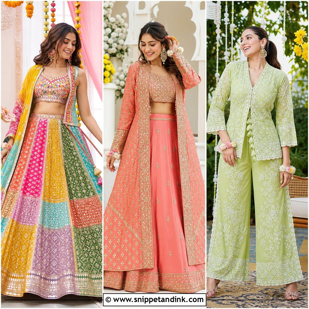 20 Mehndi Wedding Dress Ideas for a Vibrant Bridal Look