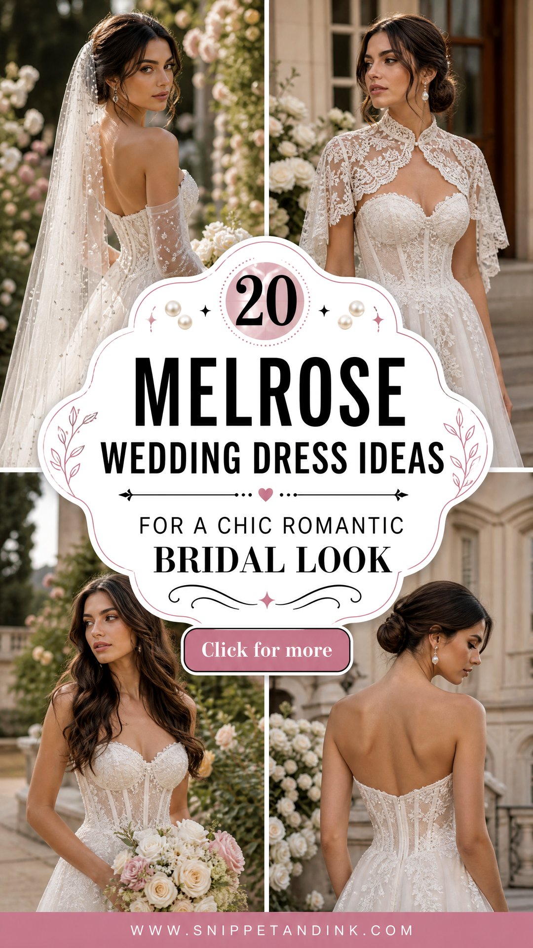 20 Melrose Wedding Dress Ideas for a Chic Romantic Bridal Look - 20 Melrose Wedding Dress Ideas for a Chic Romantic Bridal Look