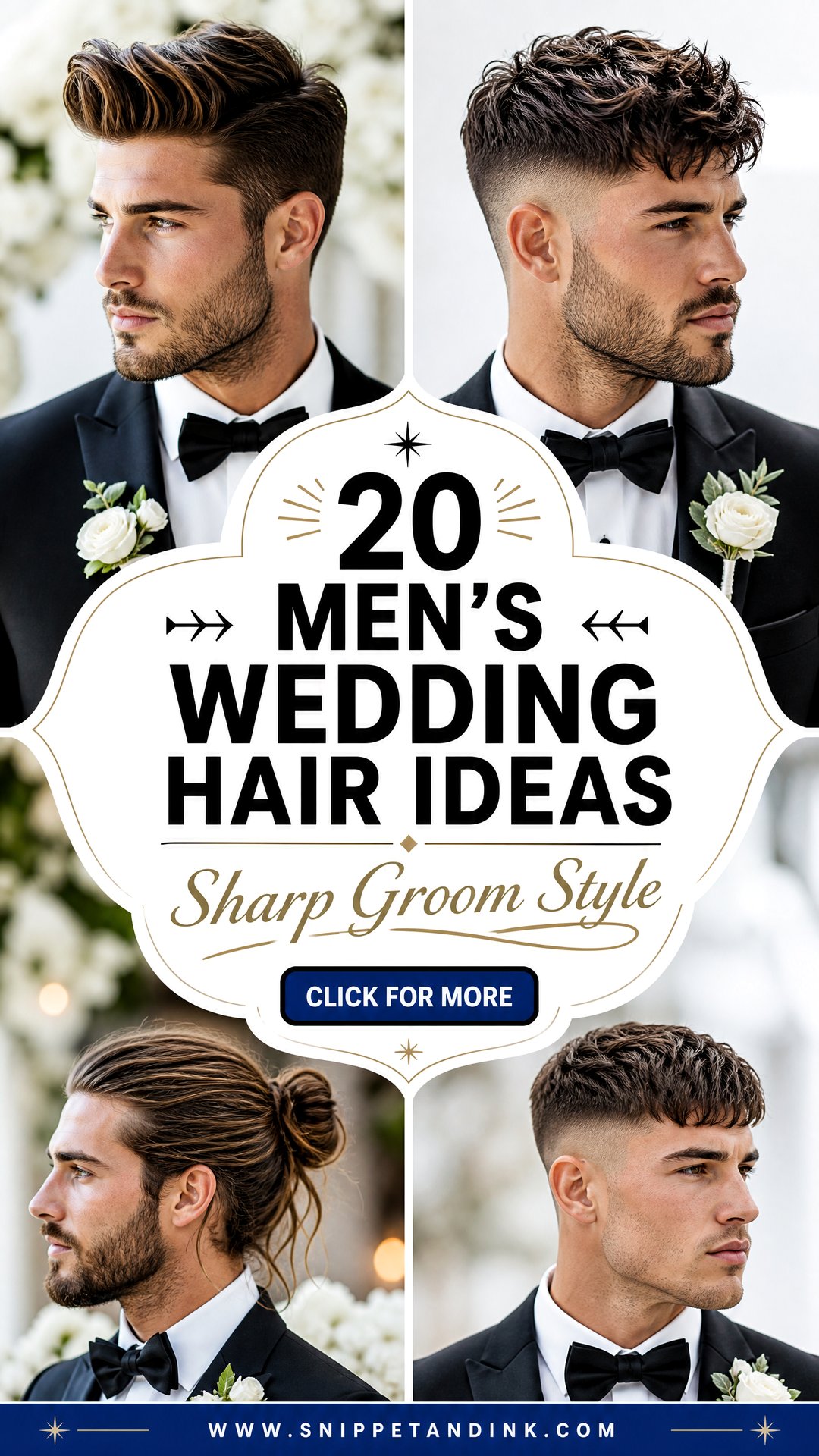 20 Mens Wedding Hair Ideas for a Sharp Groom Look Today - 20 Men’s Wedding Hair Ideas for a Sharp Groom Look Today