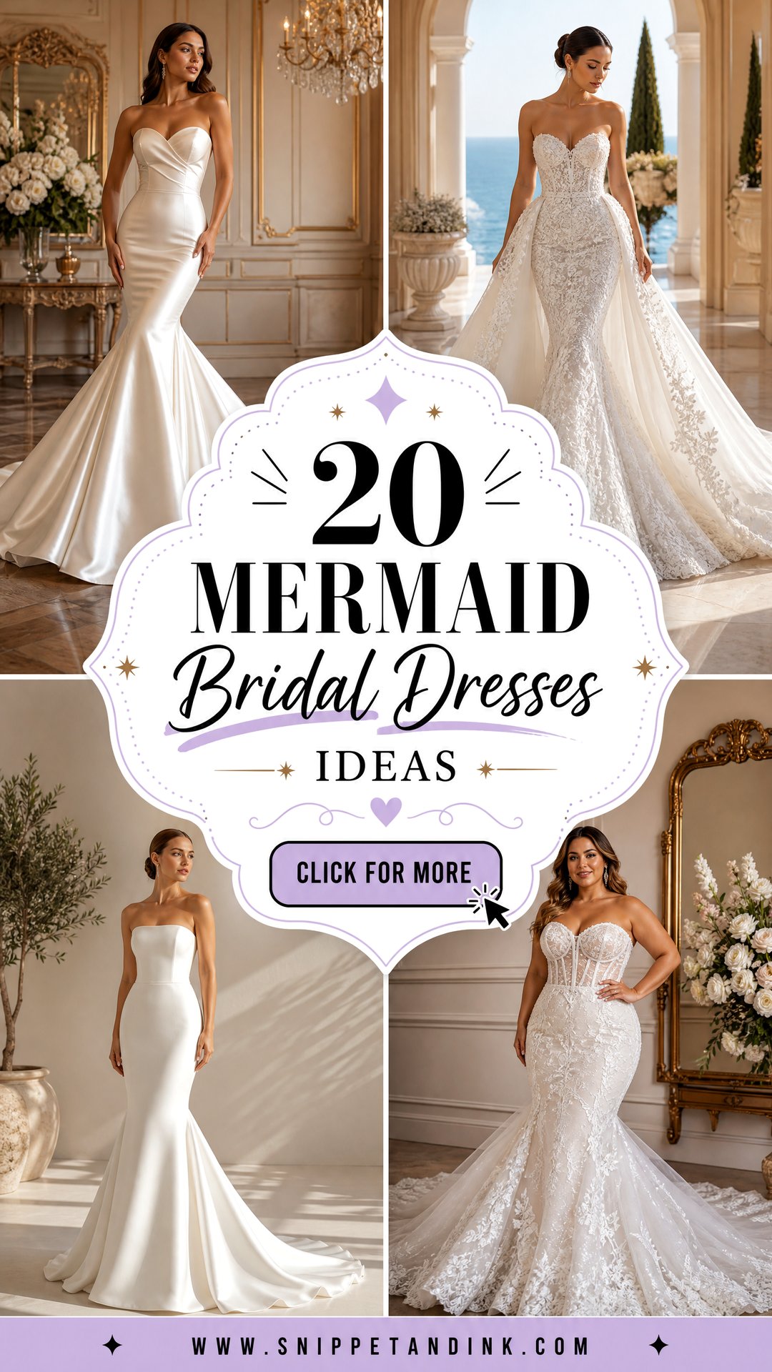 20 Mermaid Bridal Dresses for an Unforgettable Wedding Look - 20 Mermaid Bridal Dresses for an Unforgettable Wedding Look