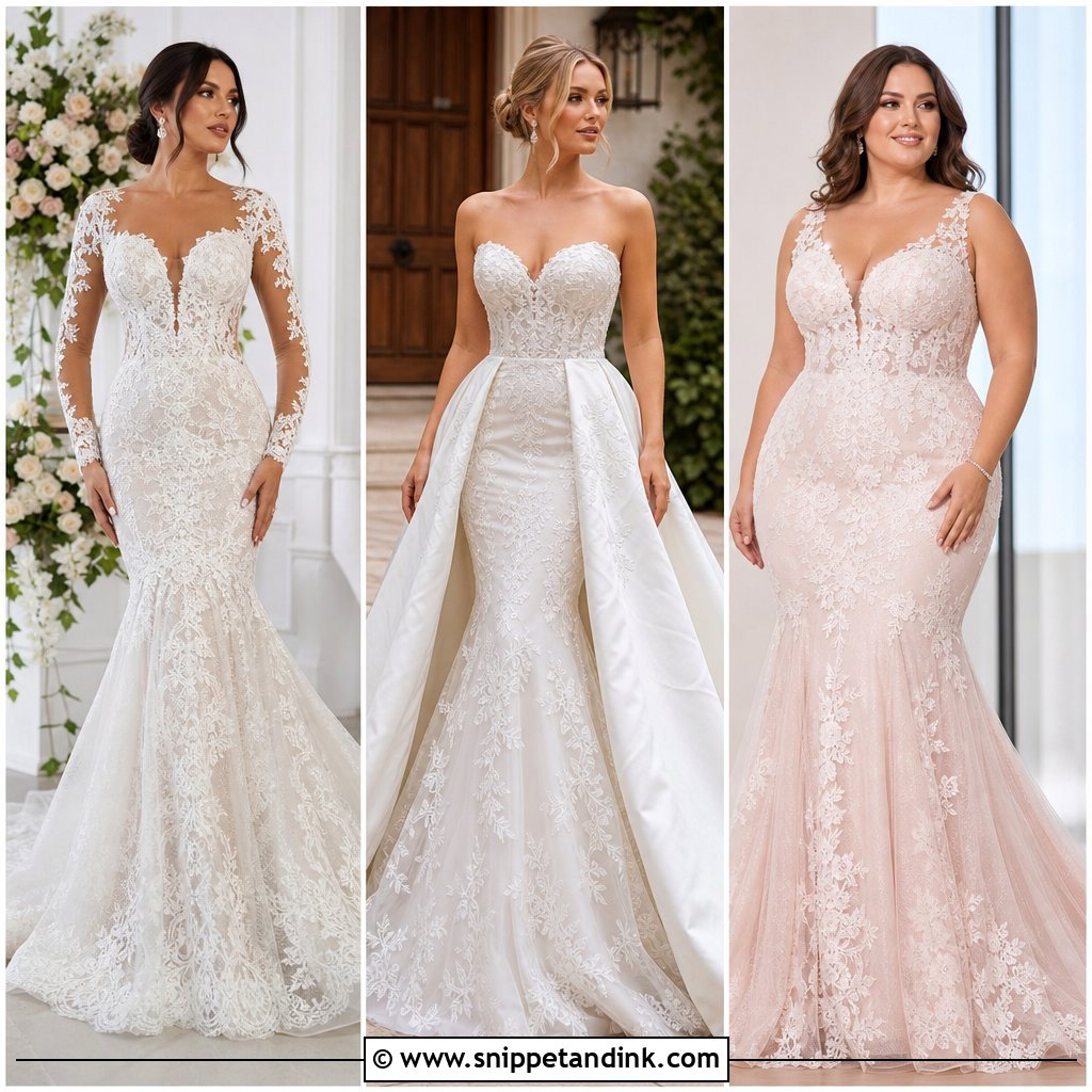 20 Mermaid Bridal Gowns for a Dramatic Wedding-Day Look