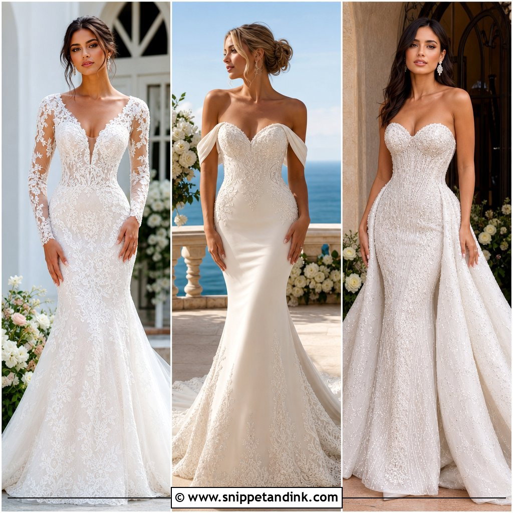 20 Mermaid Cut Wedding Dress Ideas for a Stunning Bridal Look