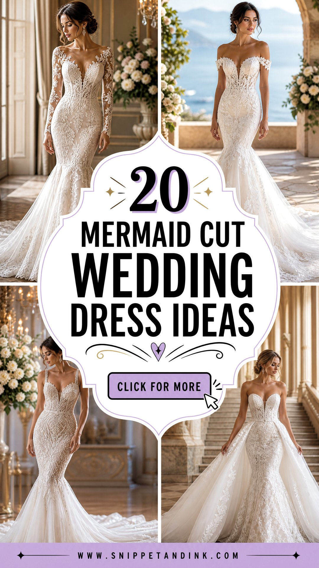 20 Mermaid Cut Wedding Dress Ideas for a Stunning Bridal Look - 20 Mermaid Cut Wedding Dress Ideas for a Stunning Bridal Look