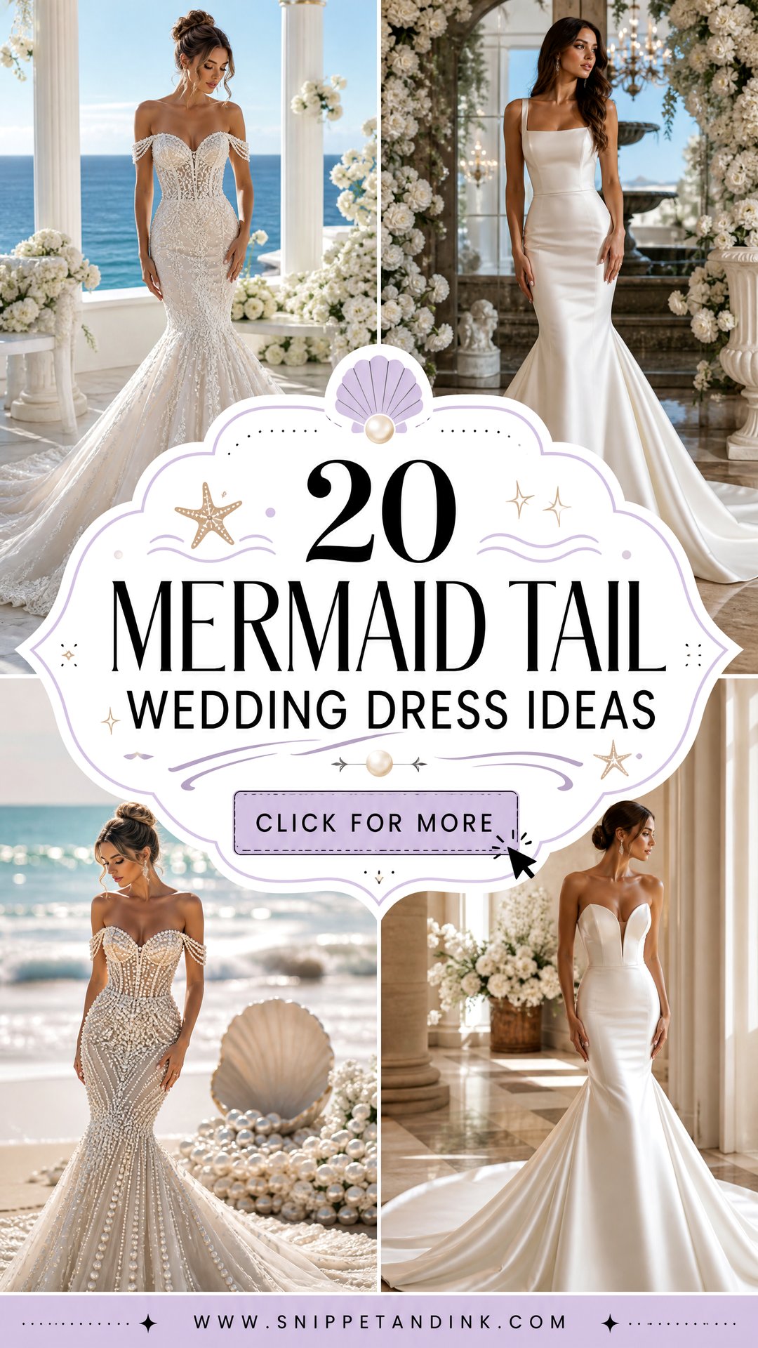 20 Mermaid Tail Wedding Dress Ideas for Statement Brides - 20 Mermaid Tail Wedding Dress Ideas for Statement Brides