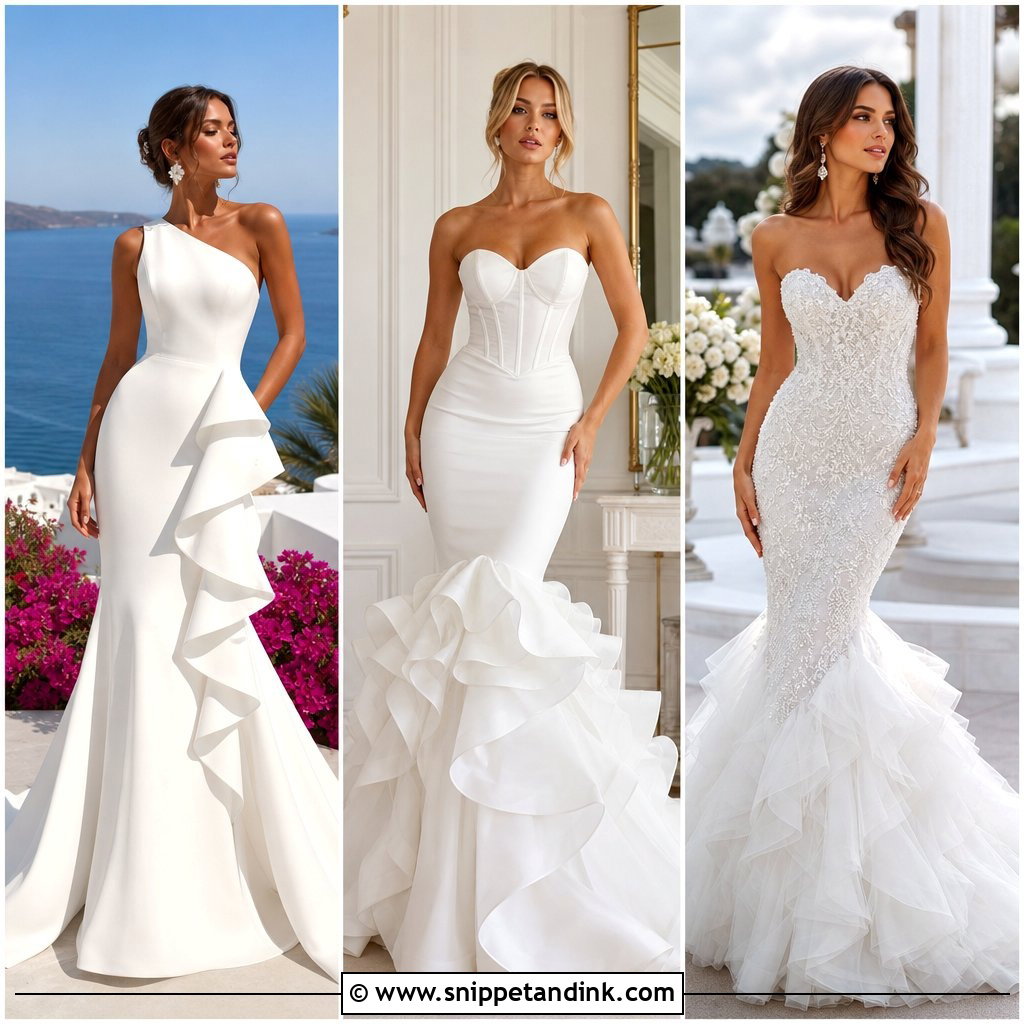20 Mermaid Wedding Dress with Ruffles Ideas Brides Love
